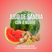 Jugo Cold Press de Sandía con jengibre
