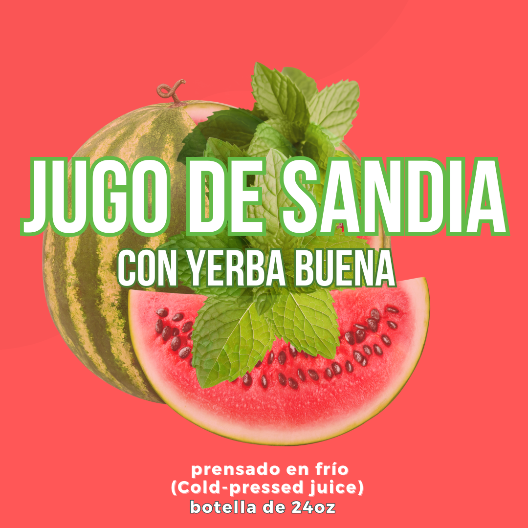Jugo de Sandia con Yerba buena